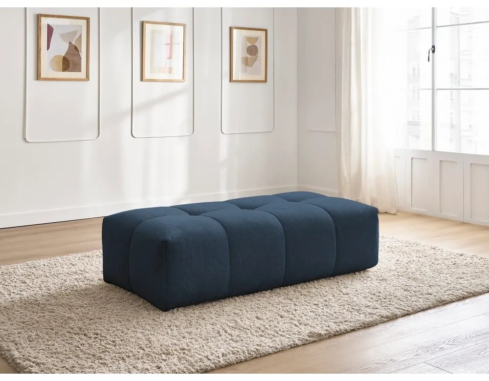 Тъмносиня шенилова табуретка Everest – Bobochic Paris