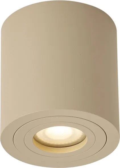 Модерен таванен спот Таупе GU10 50мм IP44 - Capa
