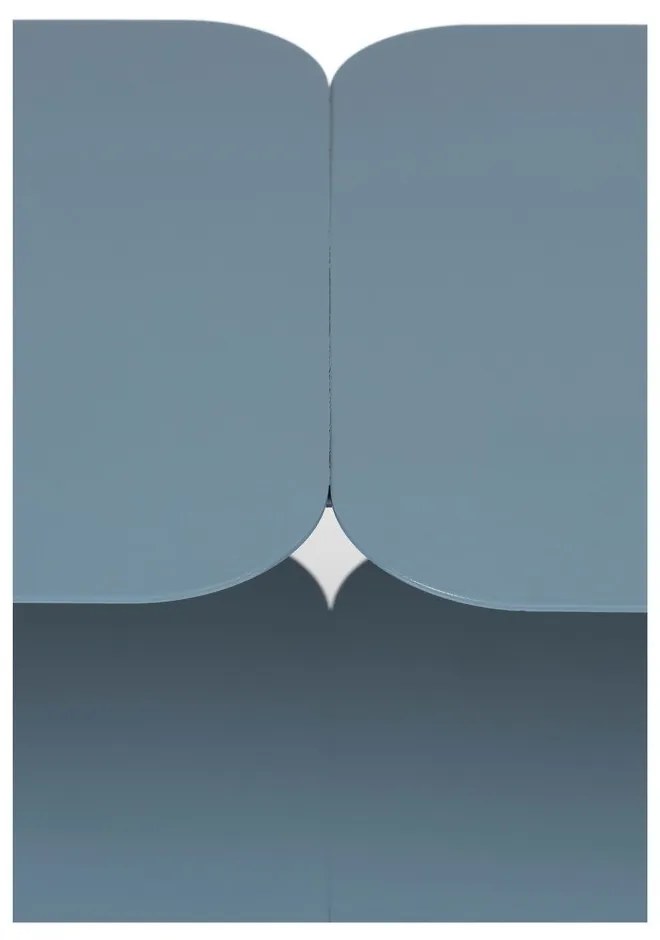 Светлосин метален рафт 100x62 cm River - Zuiver