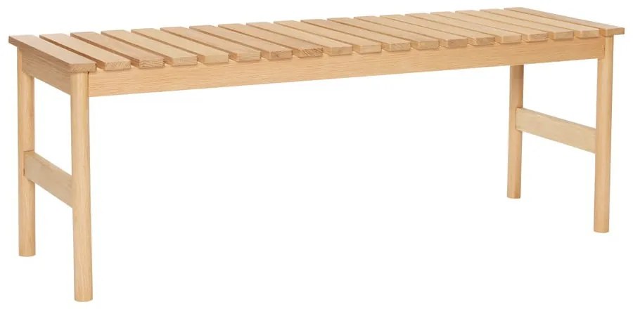 Светлокафява пейка Row – Hübsch