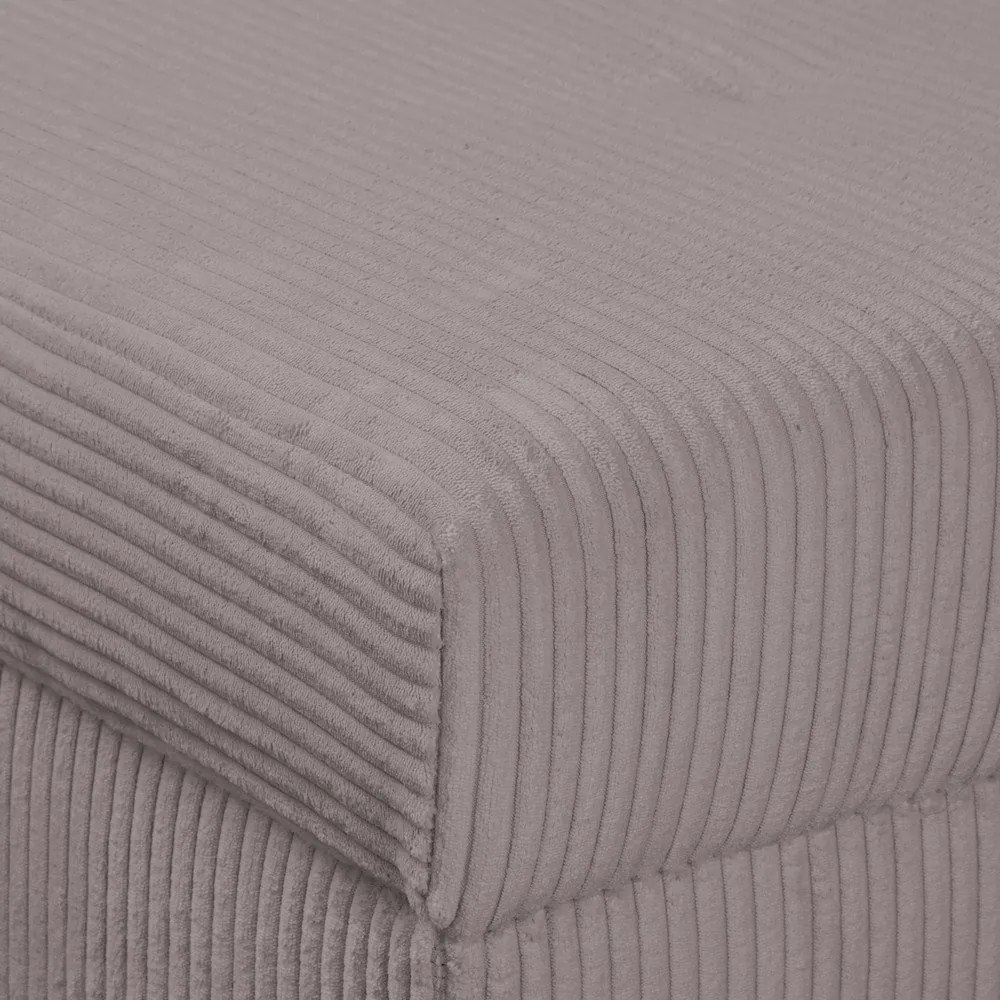 Ъглов диван от сив велур (десен ъгъл) Ariella - Ropez