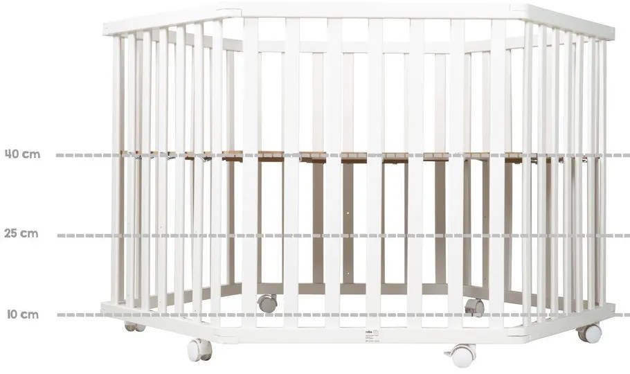 Бяла кошара за игра 112x97 cm Roba style - Roba