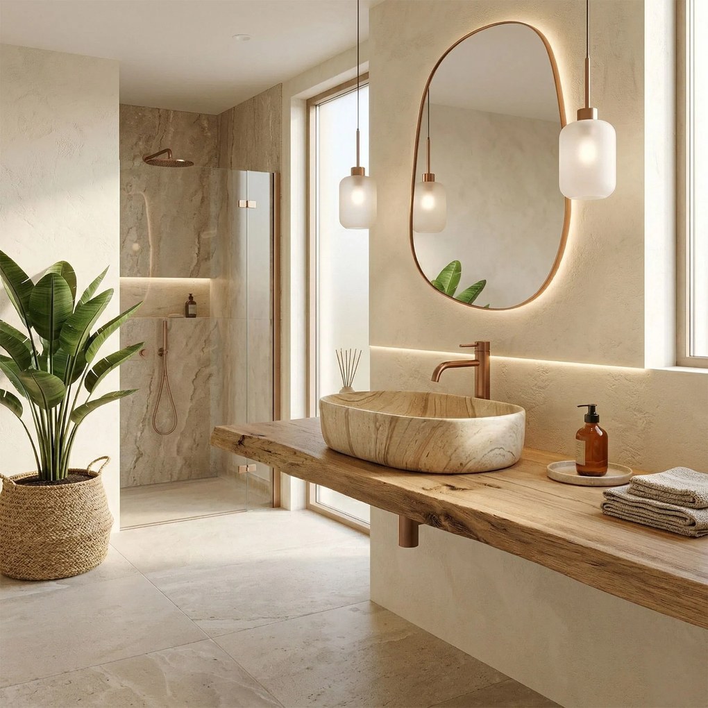 УМИВАЛНИК ЗА ПЛОТ Rea Nadia 60 Sahara