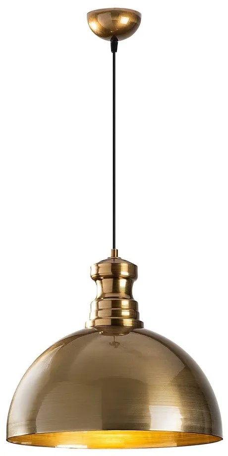 Висящо осветително тяло в златисто с метален абажур ø 40 cm Berceste – Opviq lights