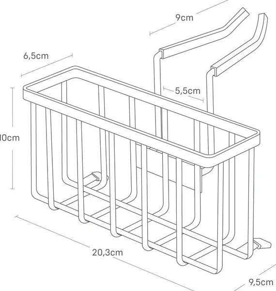 Висяща метална поставка за гъба – YAMAZAKI