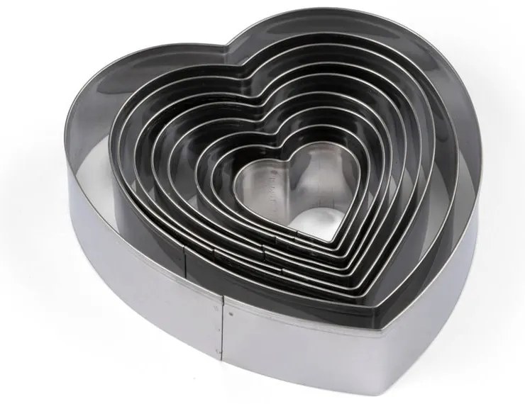 Формички за бисквитки в комплект от 9 бр. Heart – Blomsterbergs