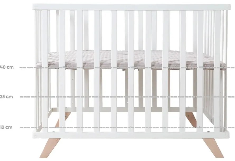 Бели кошари от букова дървесина 75x100 cm Lil Planet - Roba