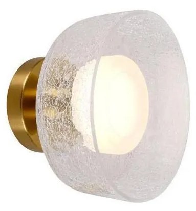 LED аплик LED/8W/230V 3000K златист/прозрачен