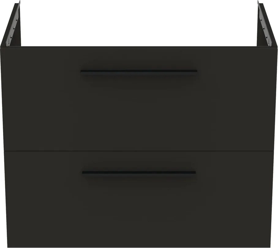 Антрацитен стенен шкаф за мивка 80x63 cm i.Life B – Ideal Standard