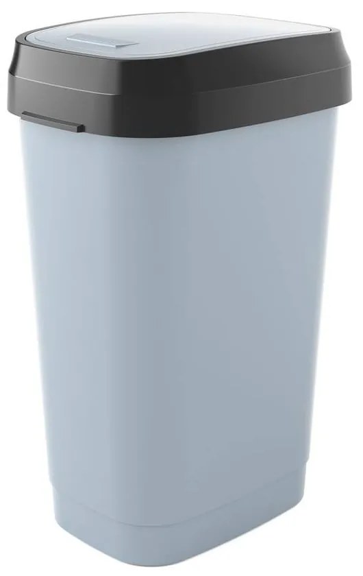 Сиво пластмасово кошче за боклук 50 l Dual Swing – KIS