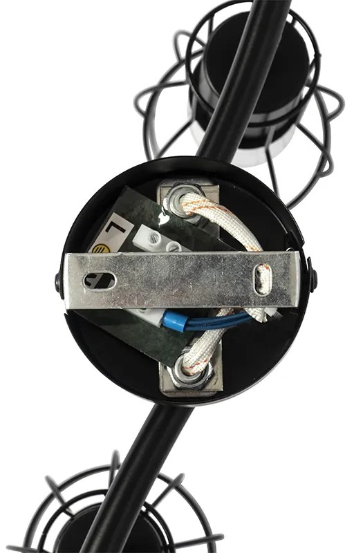 Модерен таванен прожектор черен 86 см 4-светлина - Botu