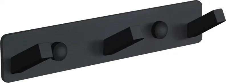 Mexen троен закачалка за кърпи, черен - 709173-70