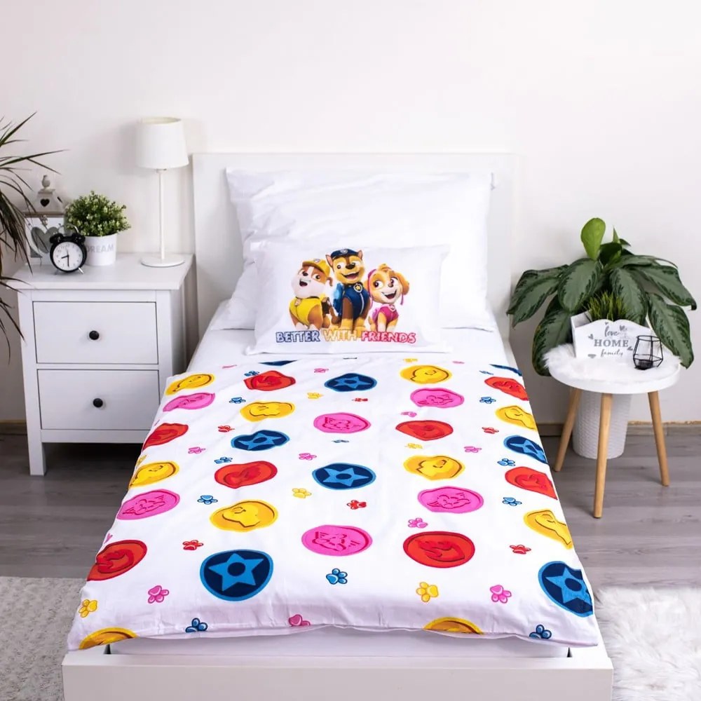 Памучно детско спално бельо 100x135 cm Paw Patrol – Jerry Fabrics