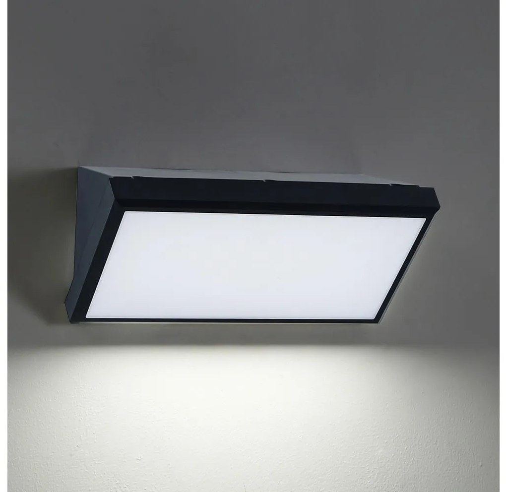 Brilagi - LED Екстериорен аплик TRIANGLE LED/20W/230V черен IP65