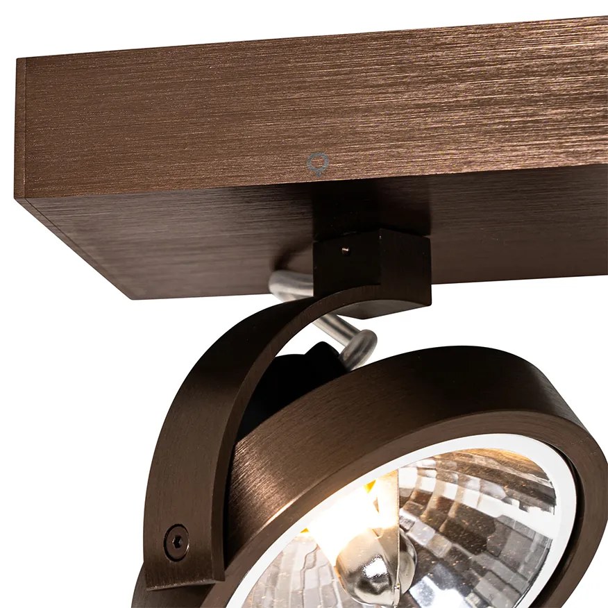 Дизайнерски прожектор тъмно бронз въртящ се и наклоняващ се - Go