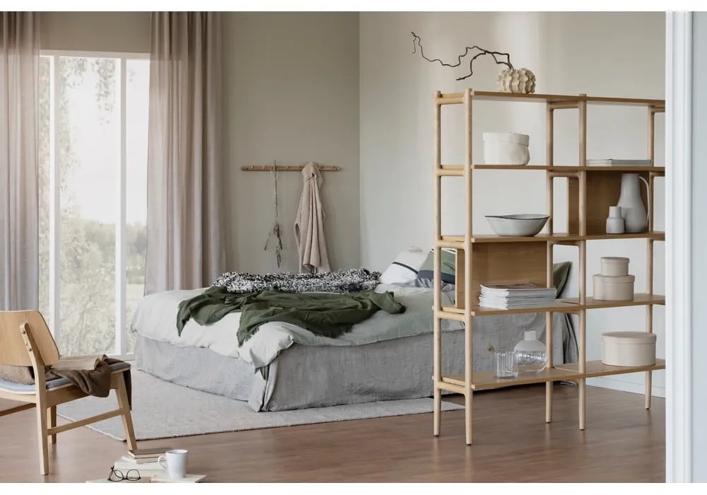 Етажерка за книги в дъб 140x166 cm Holton - Rowico