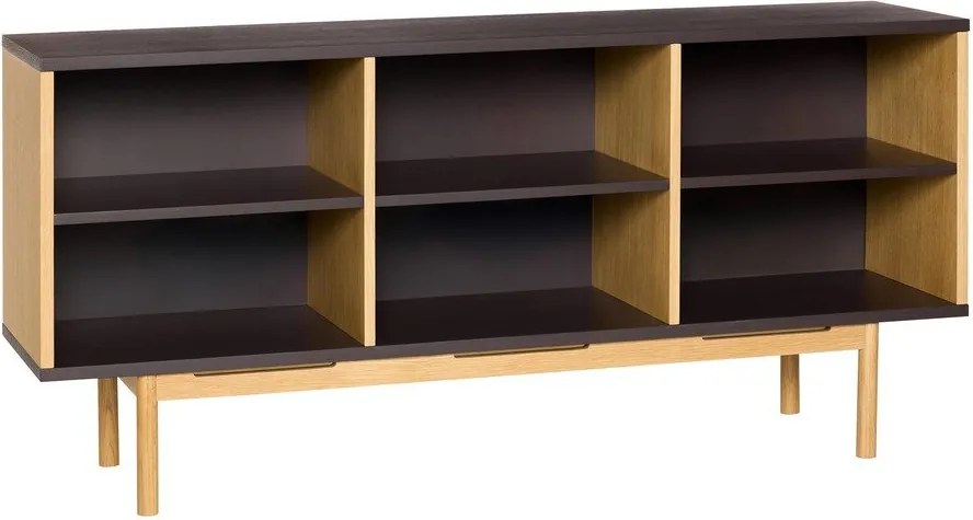 Кафяв скрин от декор от дъб 140x65x35 cm Dual – Hübsch