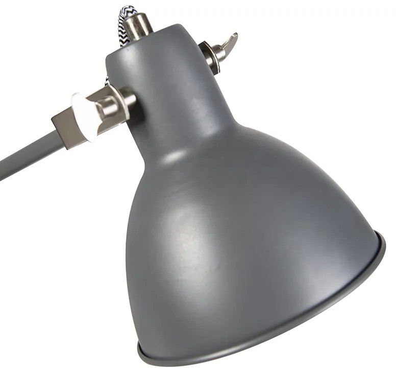 Индустриален стенен аплик сив регулируем - Dazzle