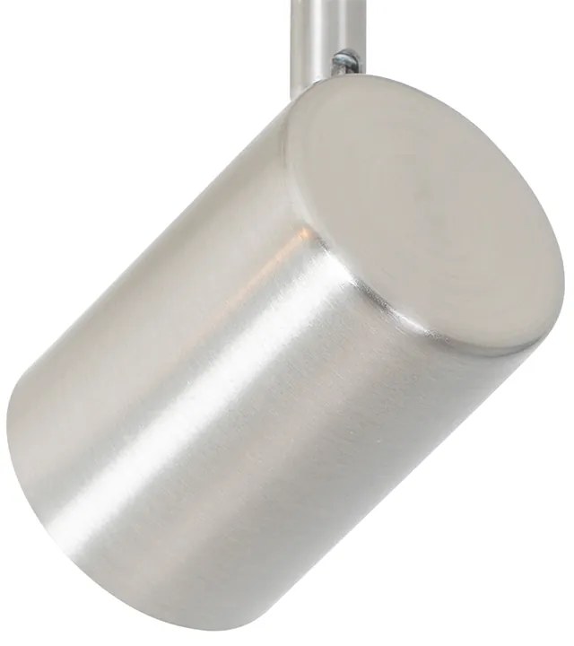 Модерна таванна лампа стомана 2-светлина регулируема - Jeana