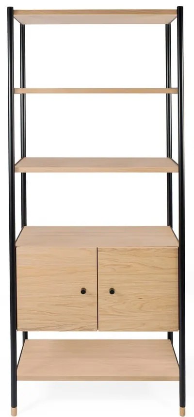 Черна етажерка в дъб 90x180 cm Jungend - Woodman