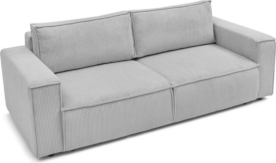 Светлосив диван от велур 245 cm Nihad - Bobochic Paris