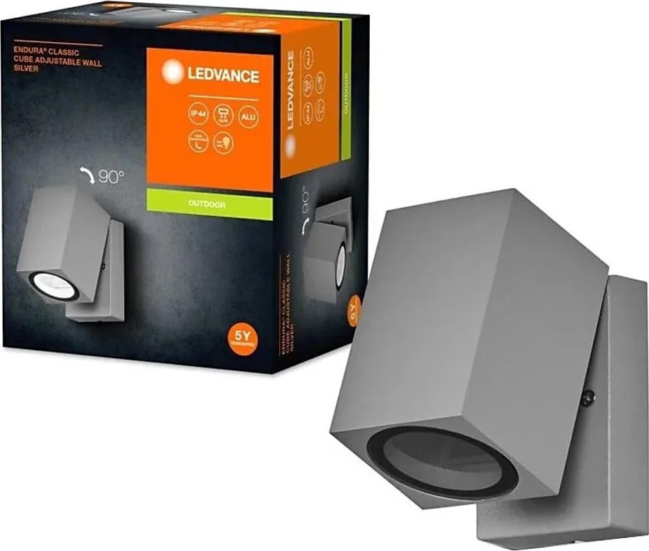 Ledvance - Външно стенно осветително тяло ENDURA CLASSIC 1xGU10/35W/230V IP44 сиво