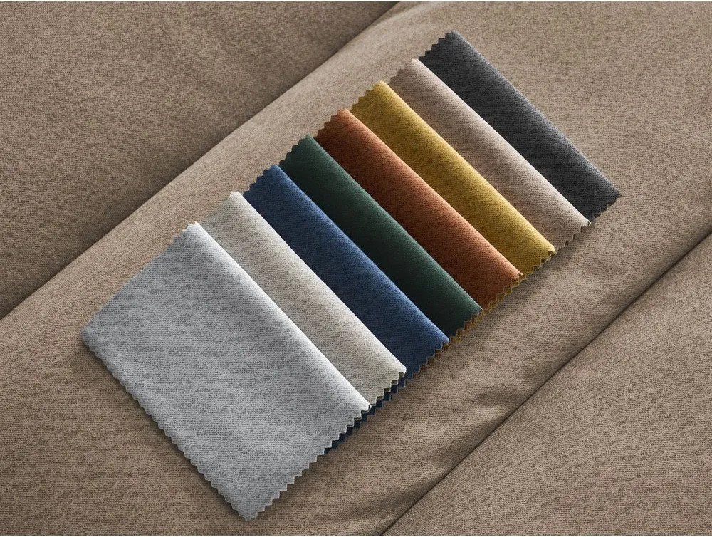 Кафяво-сива кадифена табуретка Sierra – Bobochic Paris