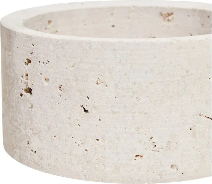 Декоративна каменна кутия за съхранение в естествен цвят ø 14x8 cm Tibor – Premier Housewares