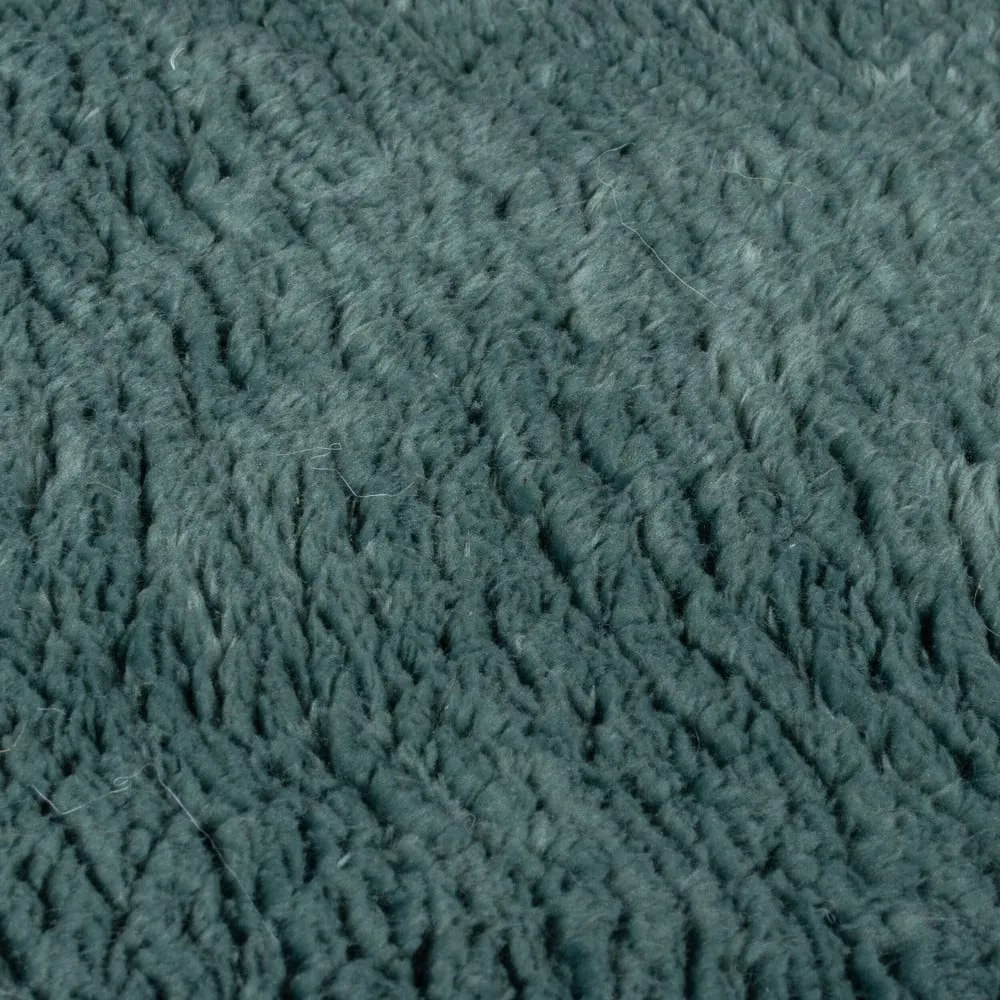 Синтетична кожа в петролен цвят 200x290 cm Faroe Wool Look Fur – Flair Rugs
