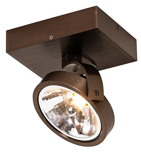 Дизайнерски прожектор тъмно бронз въртящ се и наклоняващ се - Go