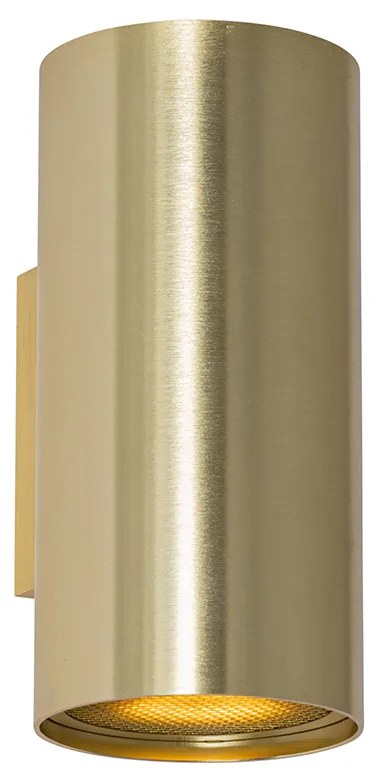 Дизайнерски стенен аплик златен кръгъл 2-светлина - Sab Honey