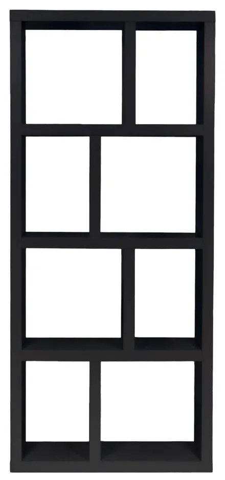 Черна етажерка за книги 70x159 cm Berlin - TemaHome