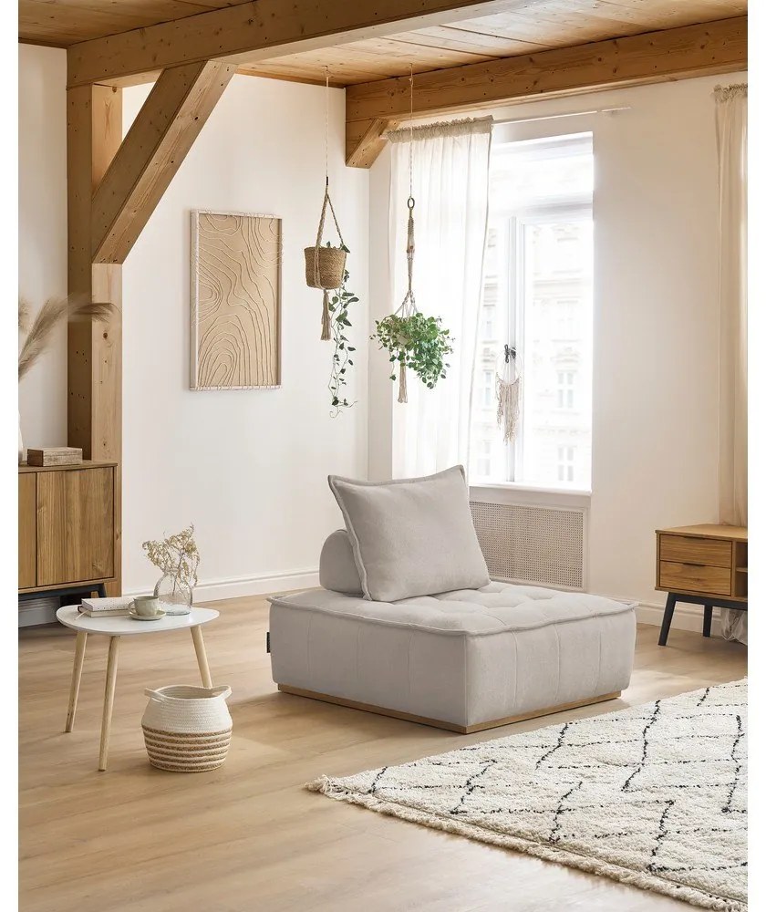 Бежово шенилово кресло Elisa – Bobochic Paris