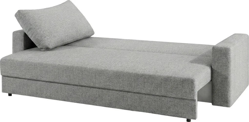 Диван Kleio Триместен-215φ 80β εκ.-Γκρι Anoixto