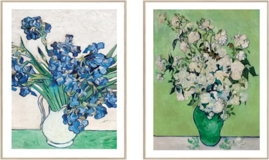Картини в комплект 2 бр. 30x40 cm Flowers in a Vase – knor