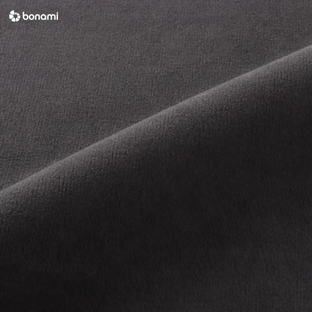 Тъмносив кадифен U-образен ъглов диван (ляв ъгъл) Sweet Harmony - Miuform