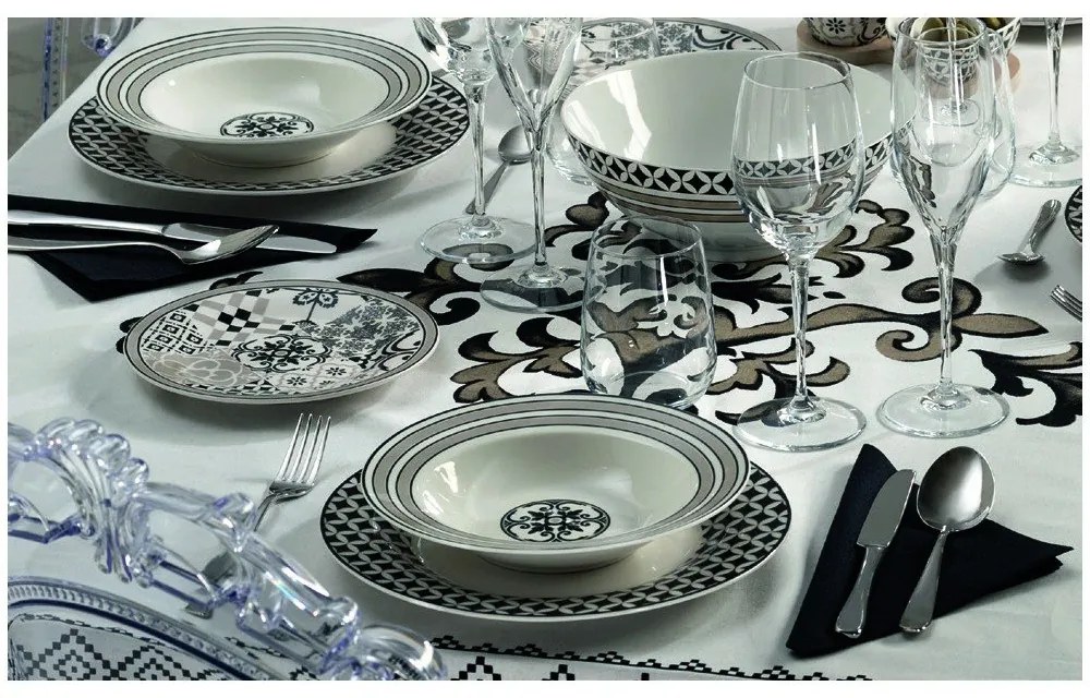 Комплект порцеланови чинии от 18 части Alhambra - Brandani