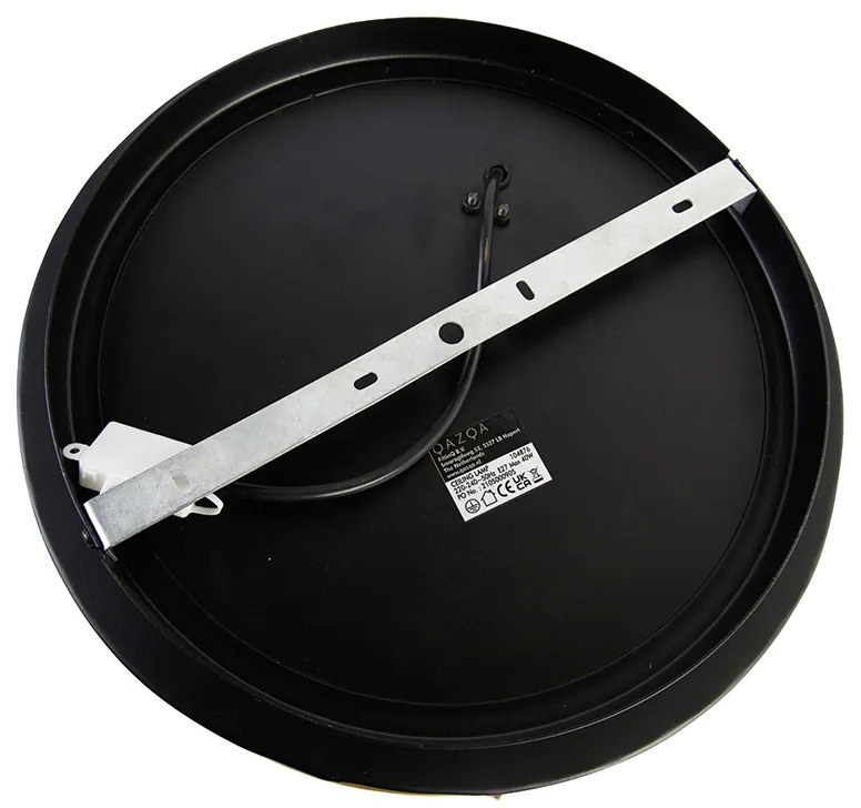 Индустриален плафон черен със злато 35 см - Barril