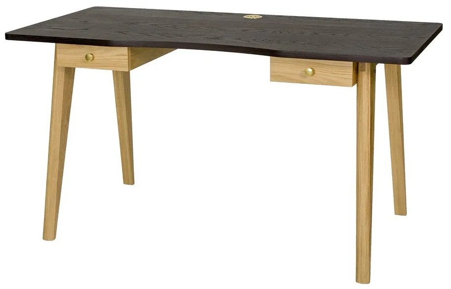 Работна маса от декор от дъб 70x140 cm Nice – Woodman