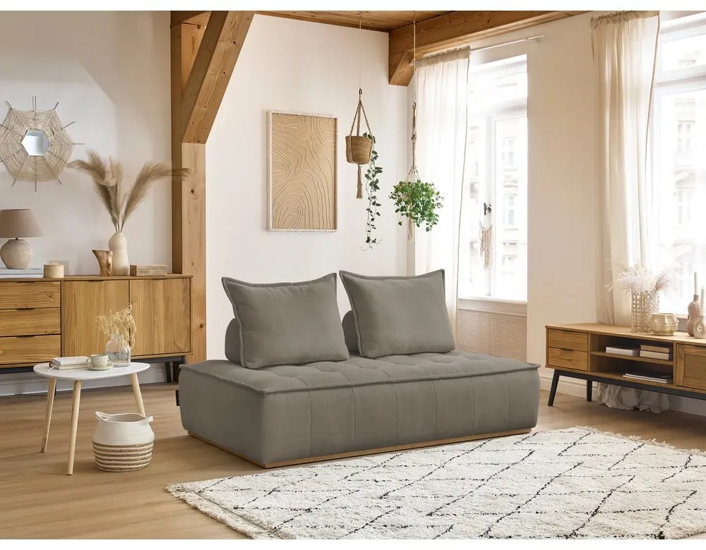 Кафяво-сив шенилов диван 175 cm Elisa – Bobochic Paris