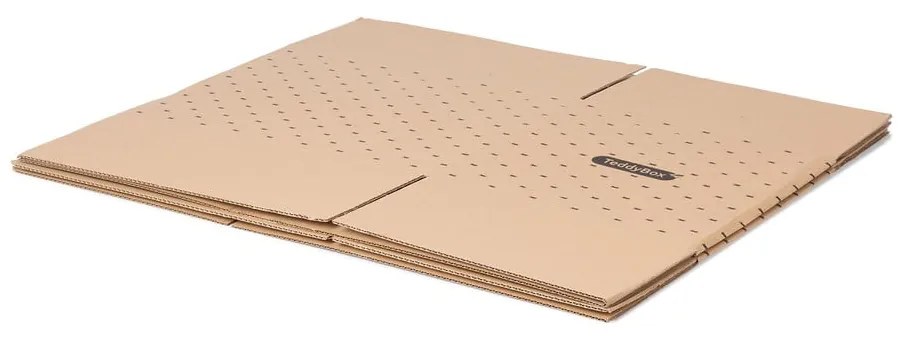 Комплект от 2 бежови кутии за съхранение Teddy, 42 x 30 cm - Compactor