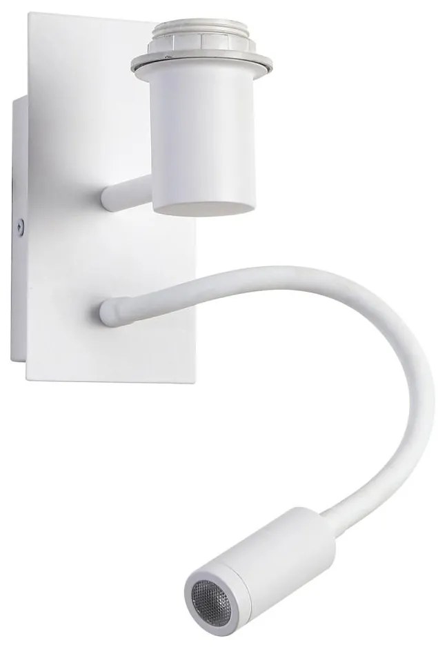 Brilagi - LED Гъвкав аплик NUBILA 1xE27/25W/230V + LED/3W бял