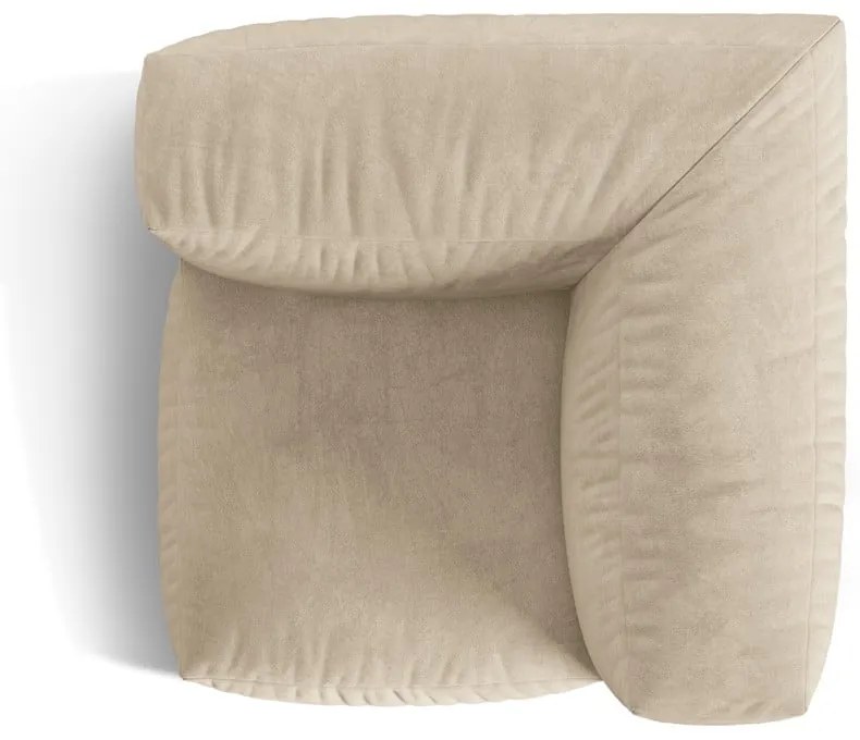 Бежов кадифен модул за диван (променлив) Martina – Micadoni