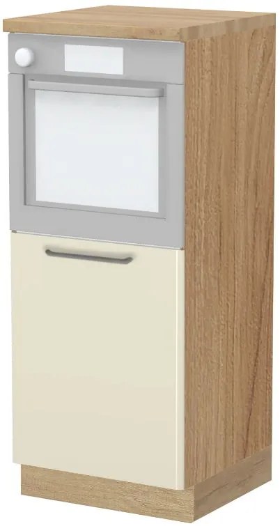 Висок подов шкаф за фурна Modena K14-60-1KR-Walnut - Beige