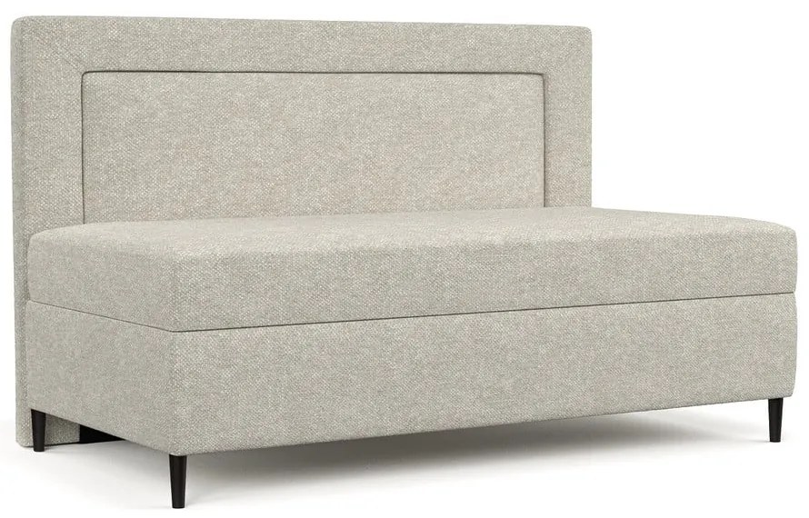 Сиво-бежово тапицирано единично легло 100x200 cm Alba – Maison de Rêve