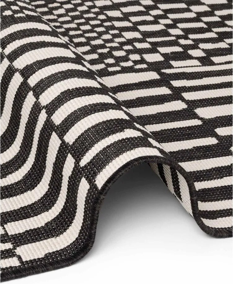 Черен/кремав килим за открито и закрито 120x170 cm Haringey Barkham – Ted Baker