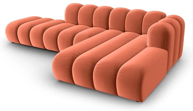 Розов ъглов диван (десен ъгъл) Lupine – Micadoni Home