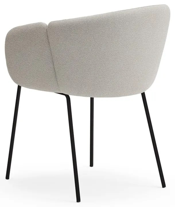 Светлосив тапициран трапезен стол Add – Teulat