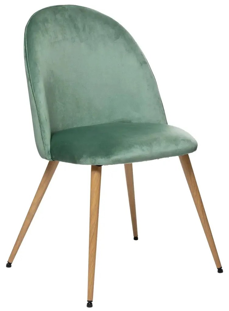 Трапезен стол atmosphera Slano, Велур - Мента