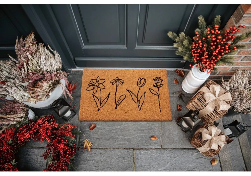 Изтривалка от кокосови влакна 40x70 cm Wildflowers – Hanse Home